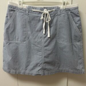 Faded Glory Skort Blue/White Stripe Size 12